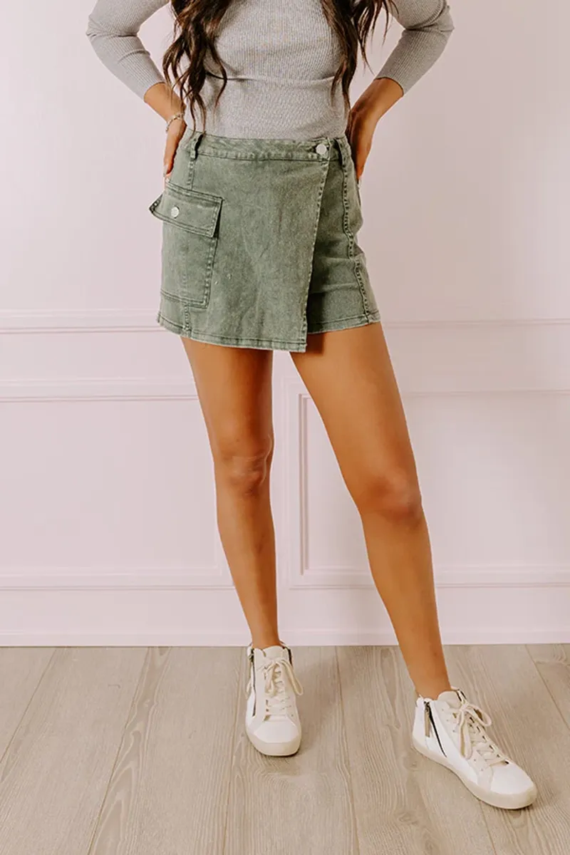 Simple High-End Split Design Women's Skirt Pants