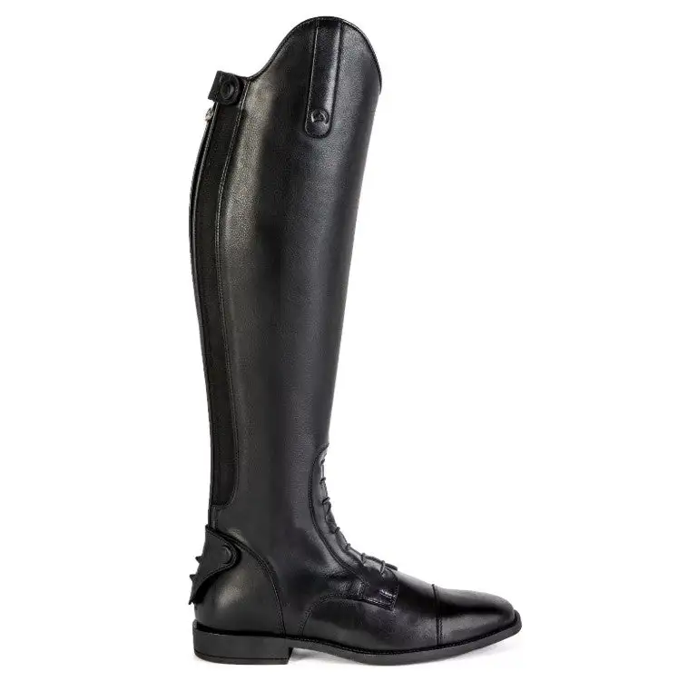 Versatile Zip Leather Riding Boots