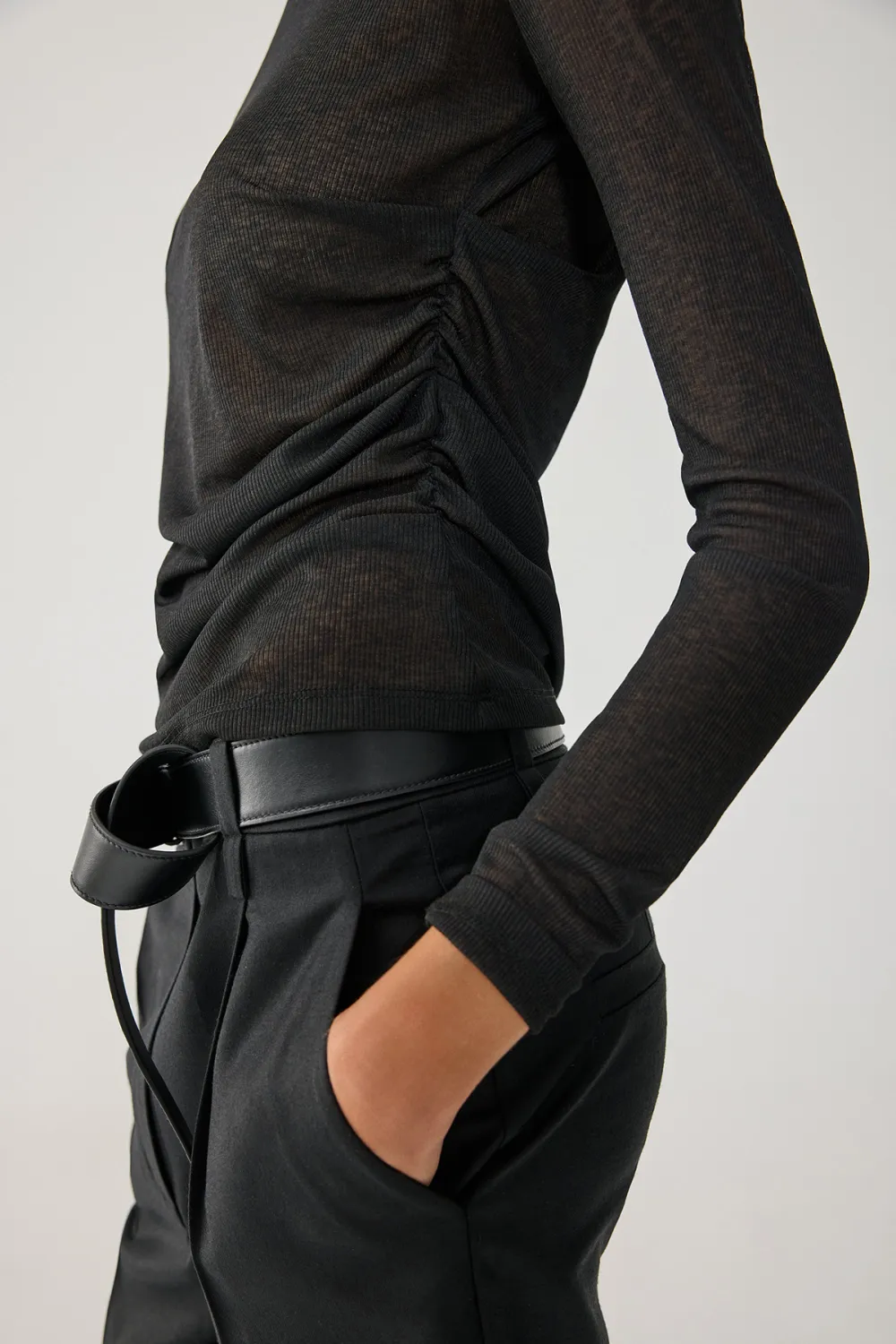 Long Sleeve Top-White