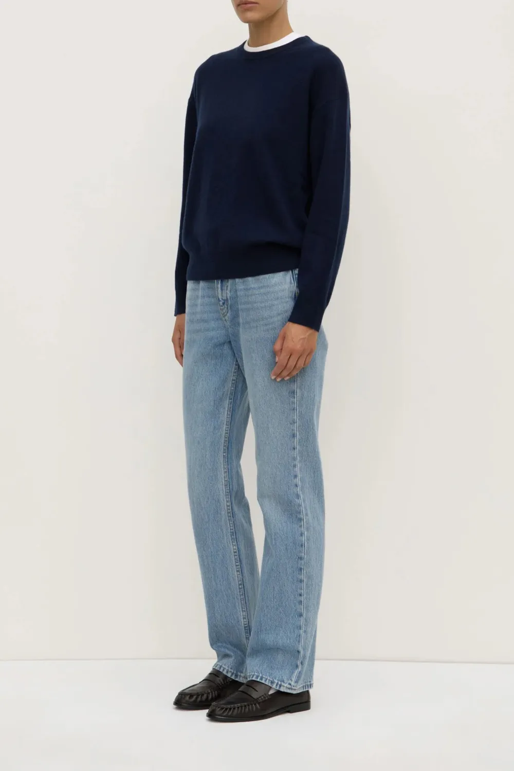 Ribbed Mouth Loose Sweater