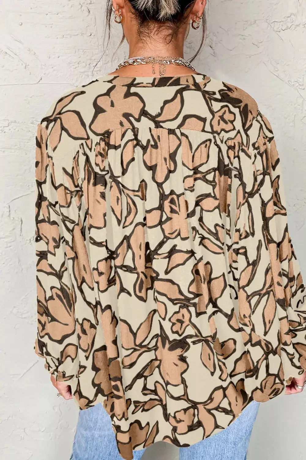 Clean Floral Button Up Button Up Shirt