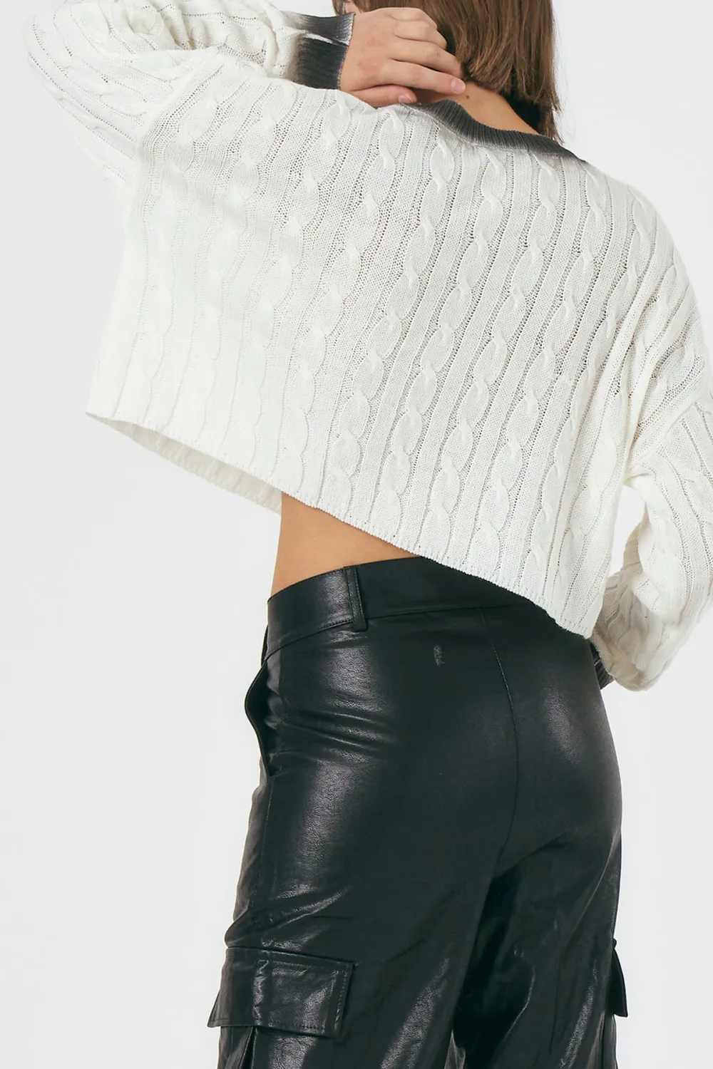 Faded Knitted Top