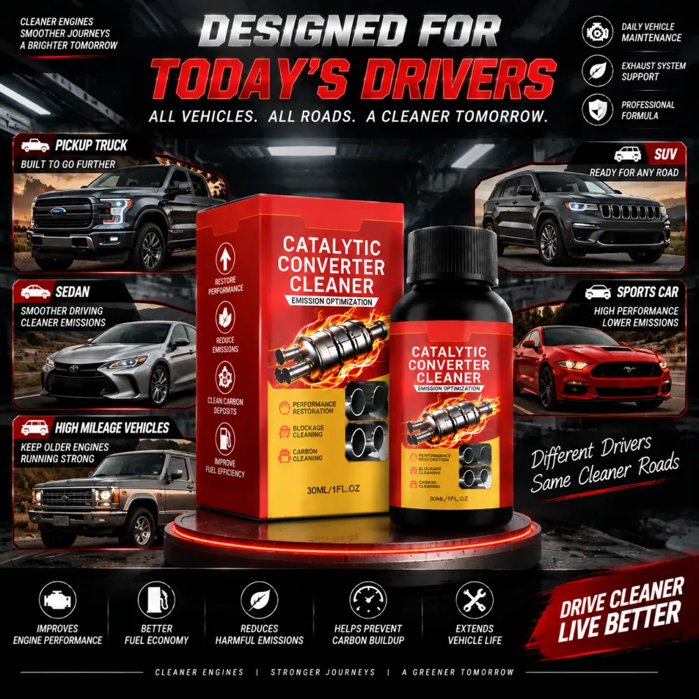 🔥 Stop Overpaying At The Pump🚗Restore Lost MPG & Protect Your Engine With A Professional Catalytic Converter Cleaner-8JX3