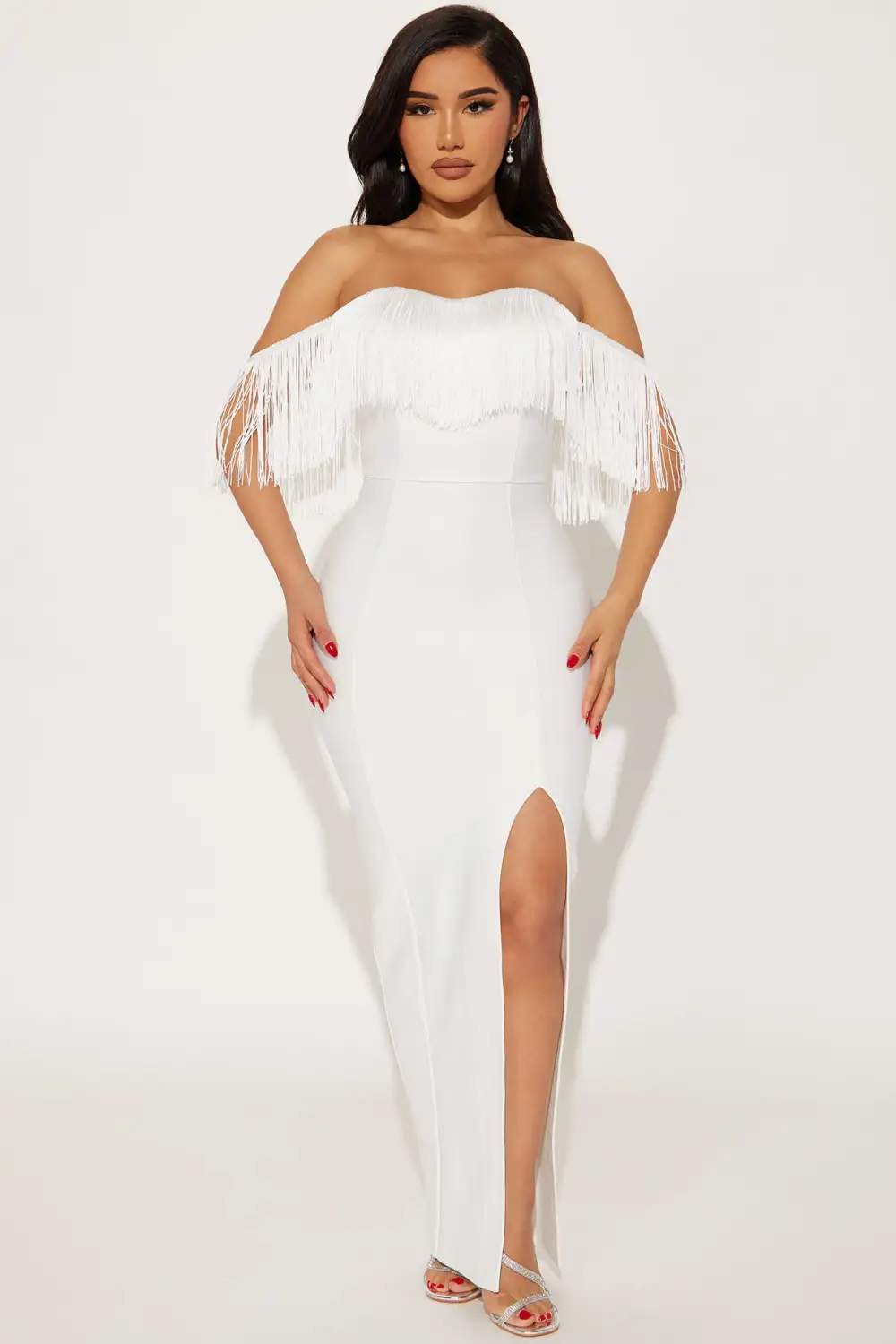 Stallion Bandage Maxi Dress - White