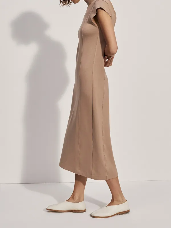 High Neck Midi Dress