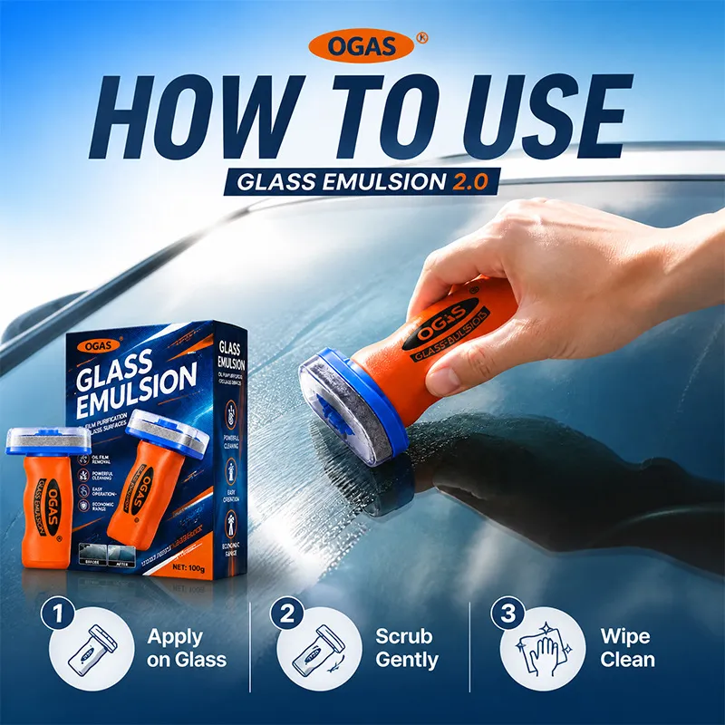 Automotive Handheld Oil Flmr Cream,Glass DecontaminationWithoutTraces,Window Oil Film Cleaning,FastCleaning, CompactAnd Easy To Cary-100g Degreaser Cleaner