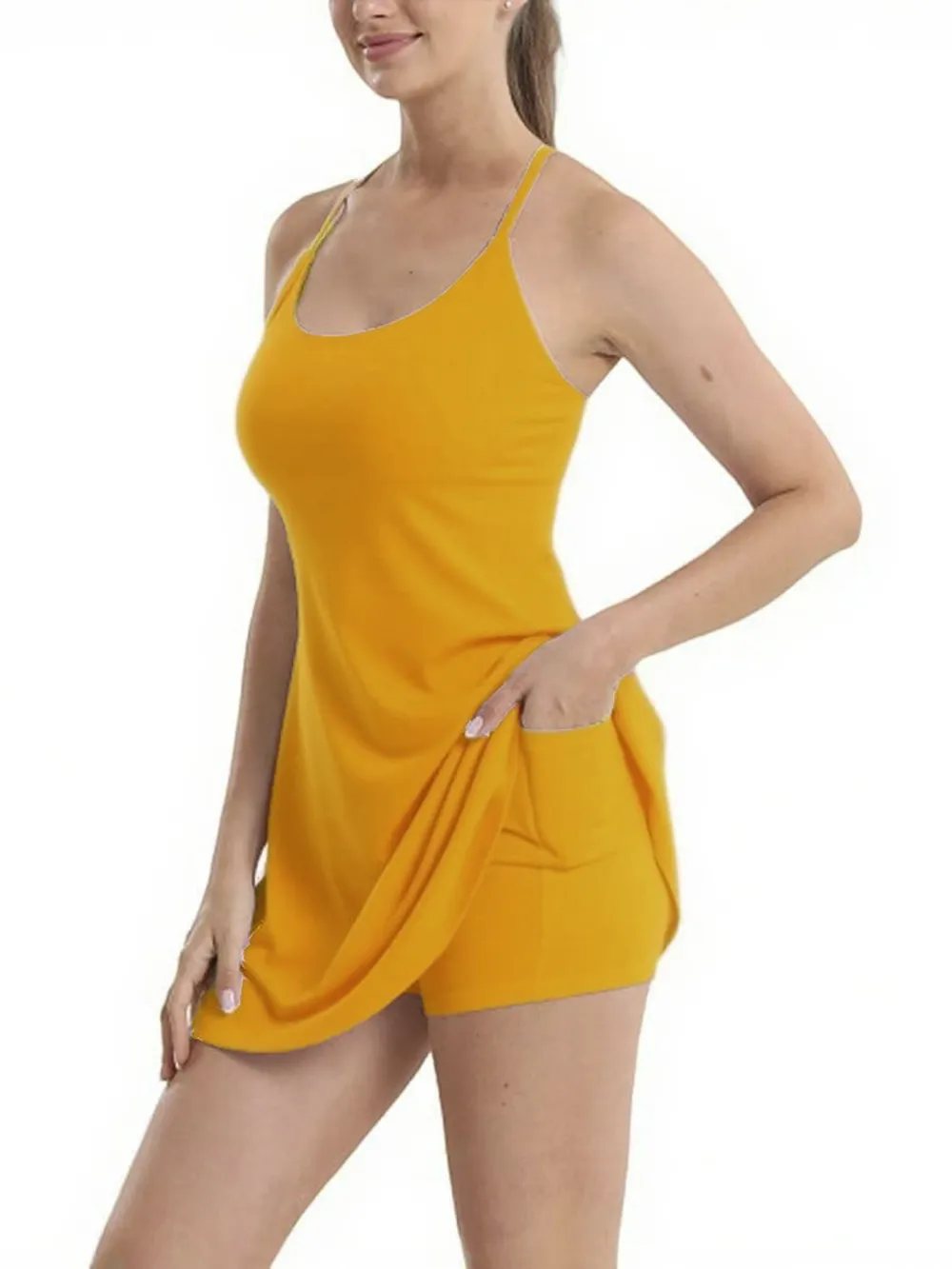 Halara Softlyzero Plush Backless Active Dress-Easy Peezy, Spring Dresses, Dance Dresses for Women #BackToSchool