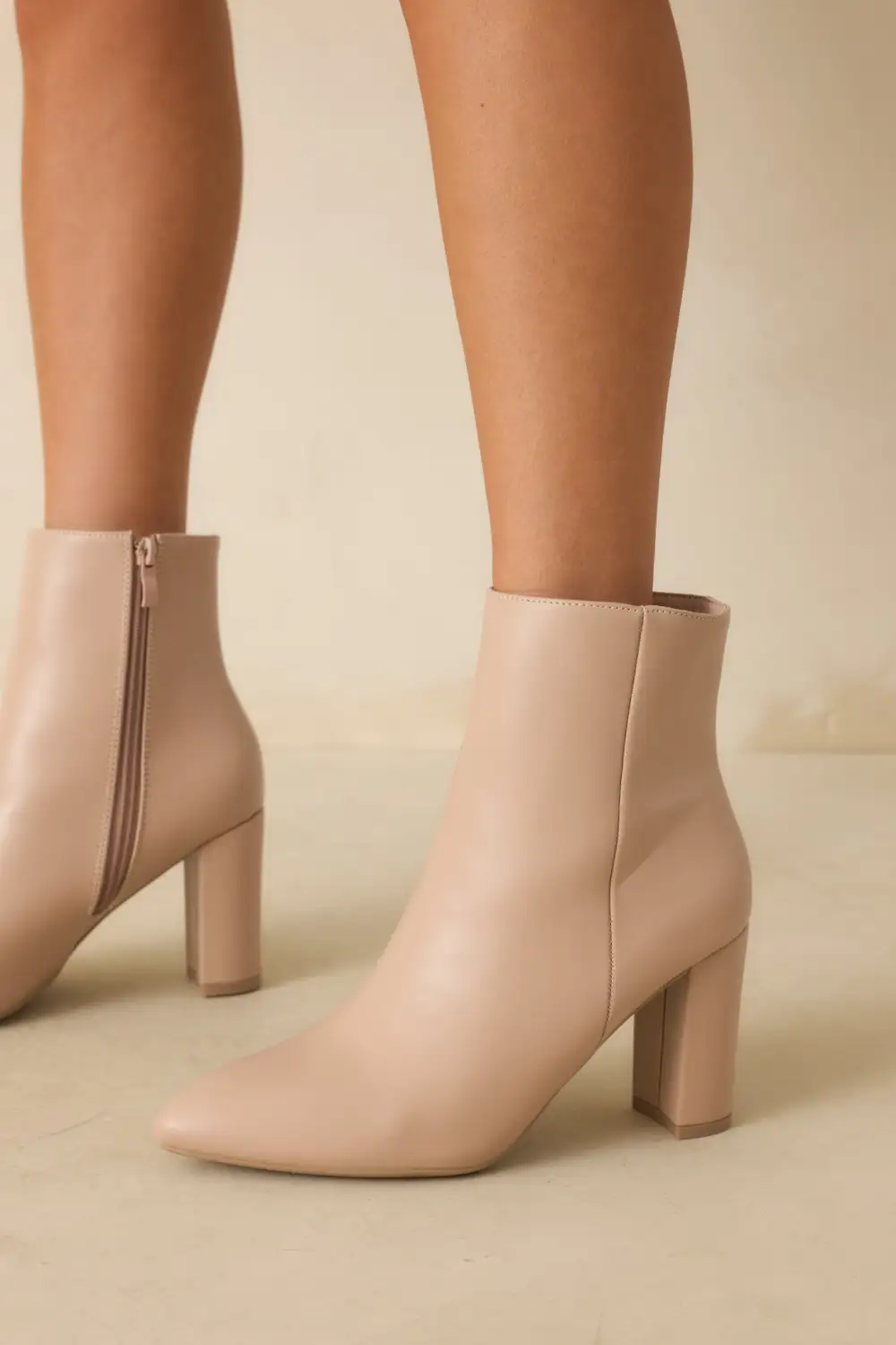 Easygoing Faux Leather Leather Boots