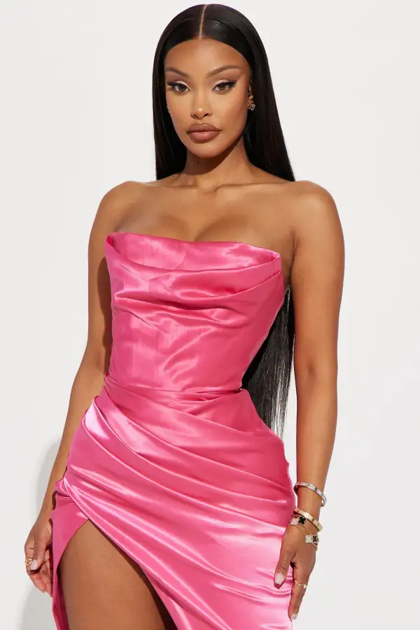 Lush Babe Midi Dress - Hot Pink