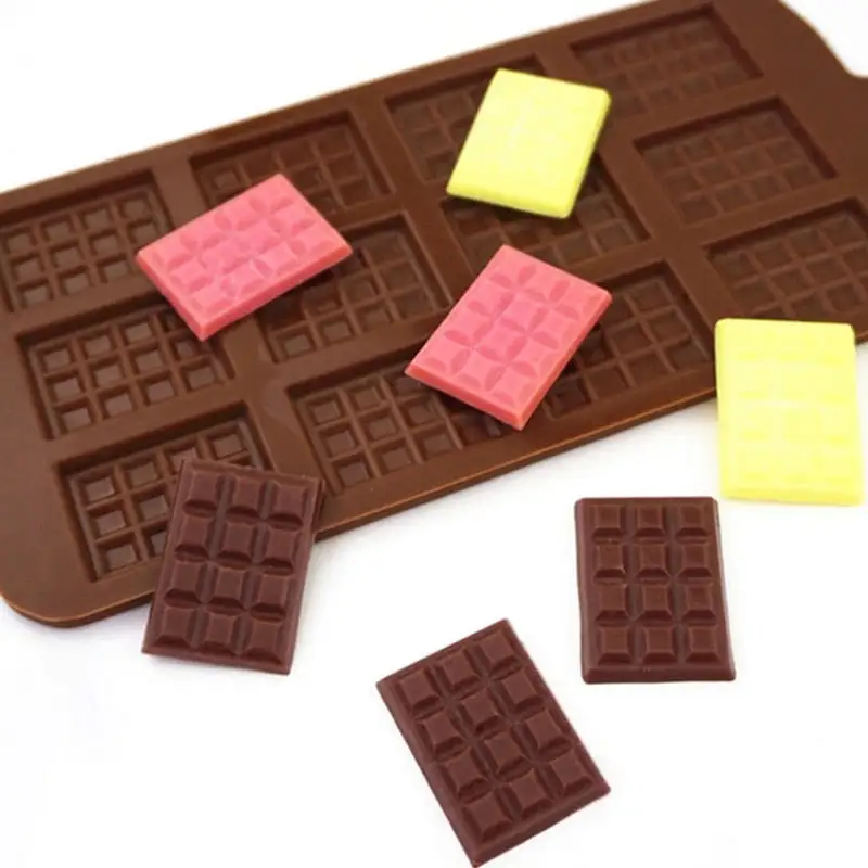 (Store Closing Sale) Chocolate Molds DIY Bakeware Cake Molds High Quality Square Eco-friendly Silicone Mold DIY 1PC Food Grade 12 Cavity Waffle Molds