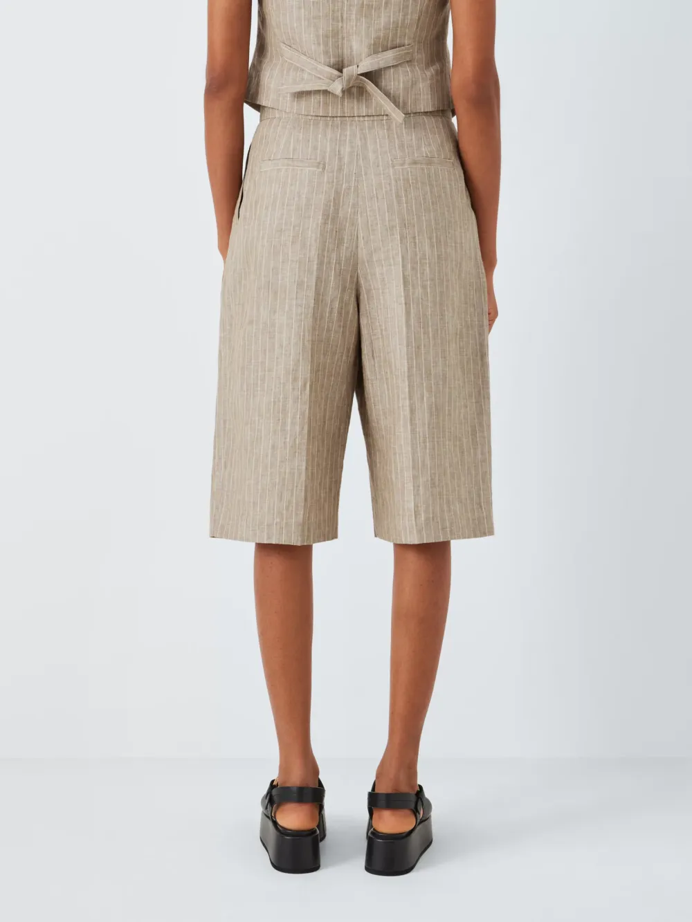 Stripe Linen Shorts