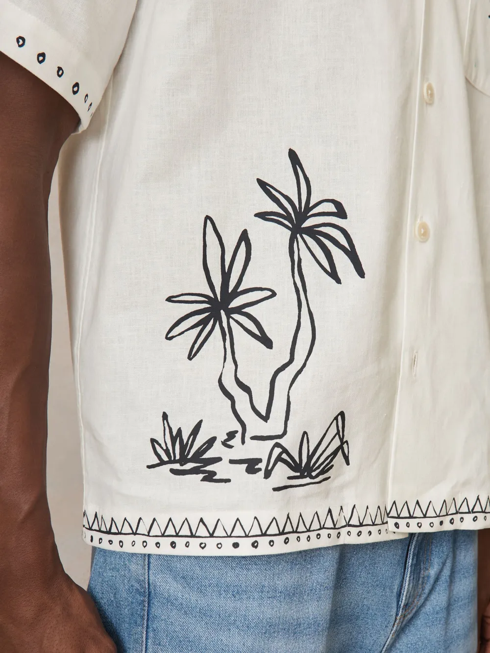 Vacation Tropical Print Men's Shirt