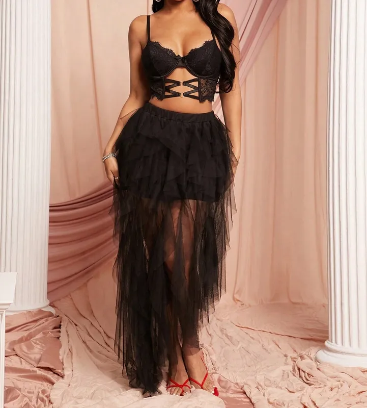 Women's Asymmetrical Hem Skirt