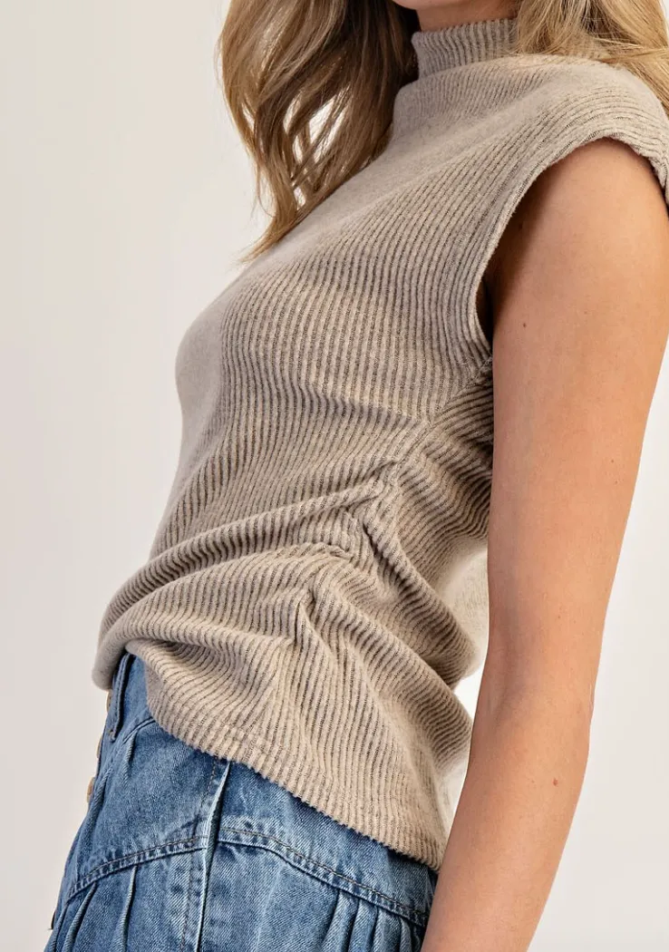 Coco Ribbed Mock Top