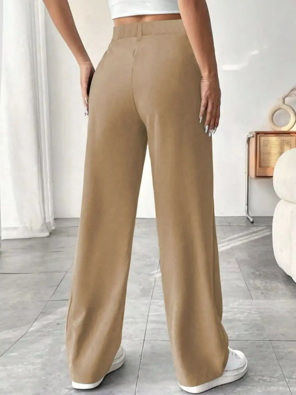 Everyday Wide Leg Pleated Pants