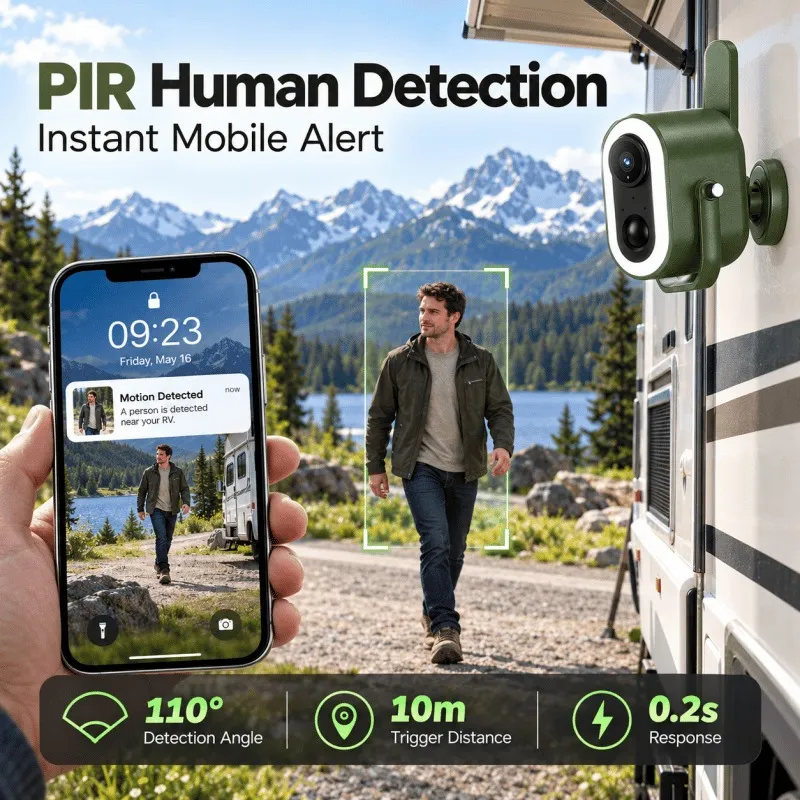 4G LTE Cellular Security Camera Wireless Battery Powered