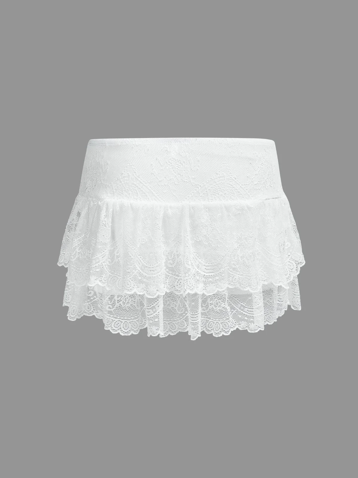 Lace Plain Short Skirt FREESHIPPING