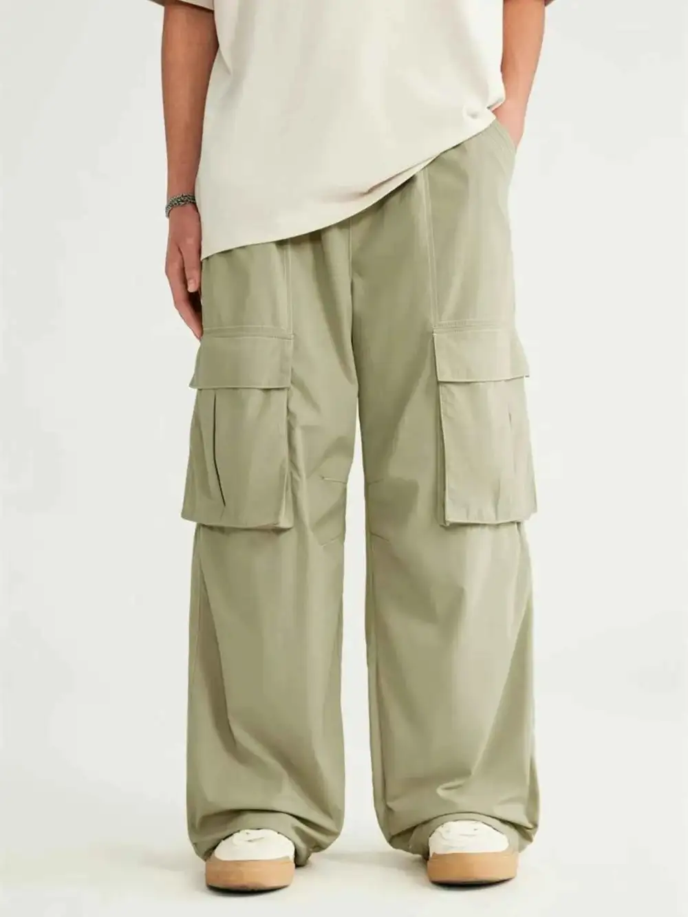 Oversized Cargo Utility Wide Leg Pants