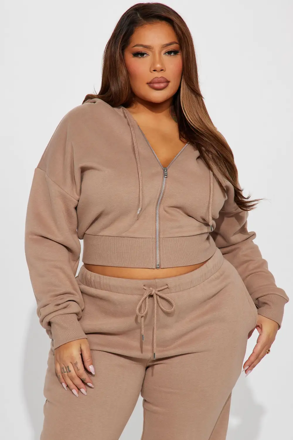 Brianna Jogger Pant Set - Mocha