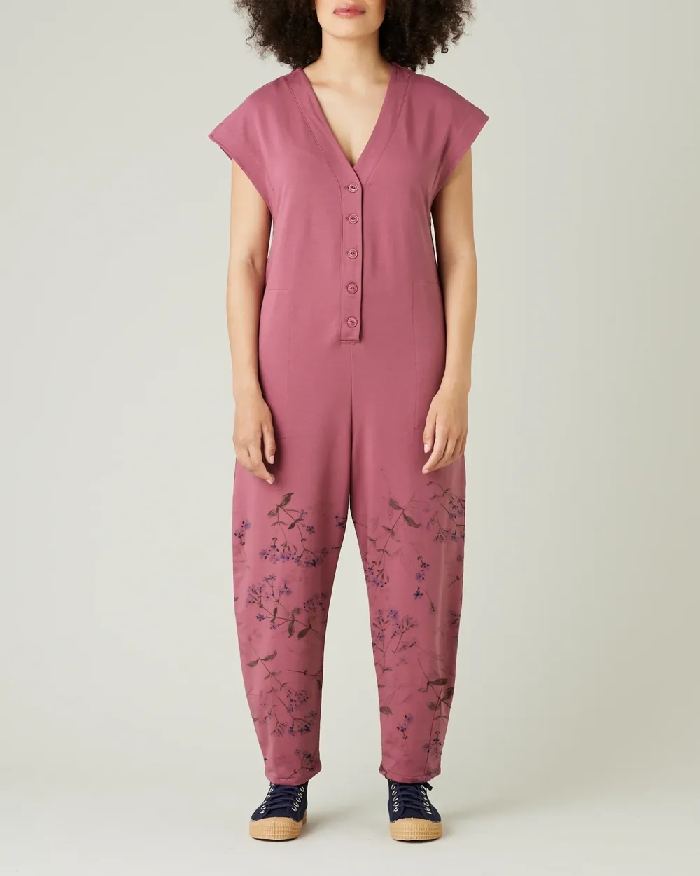 ROSE COTTON JERSEY JUMPSUIT