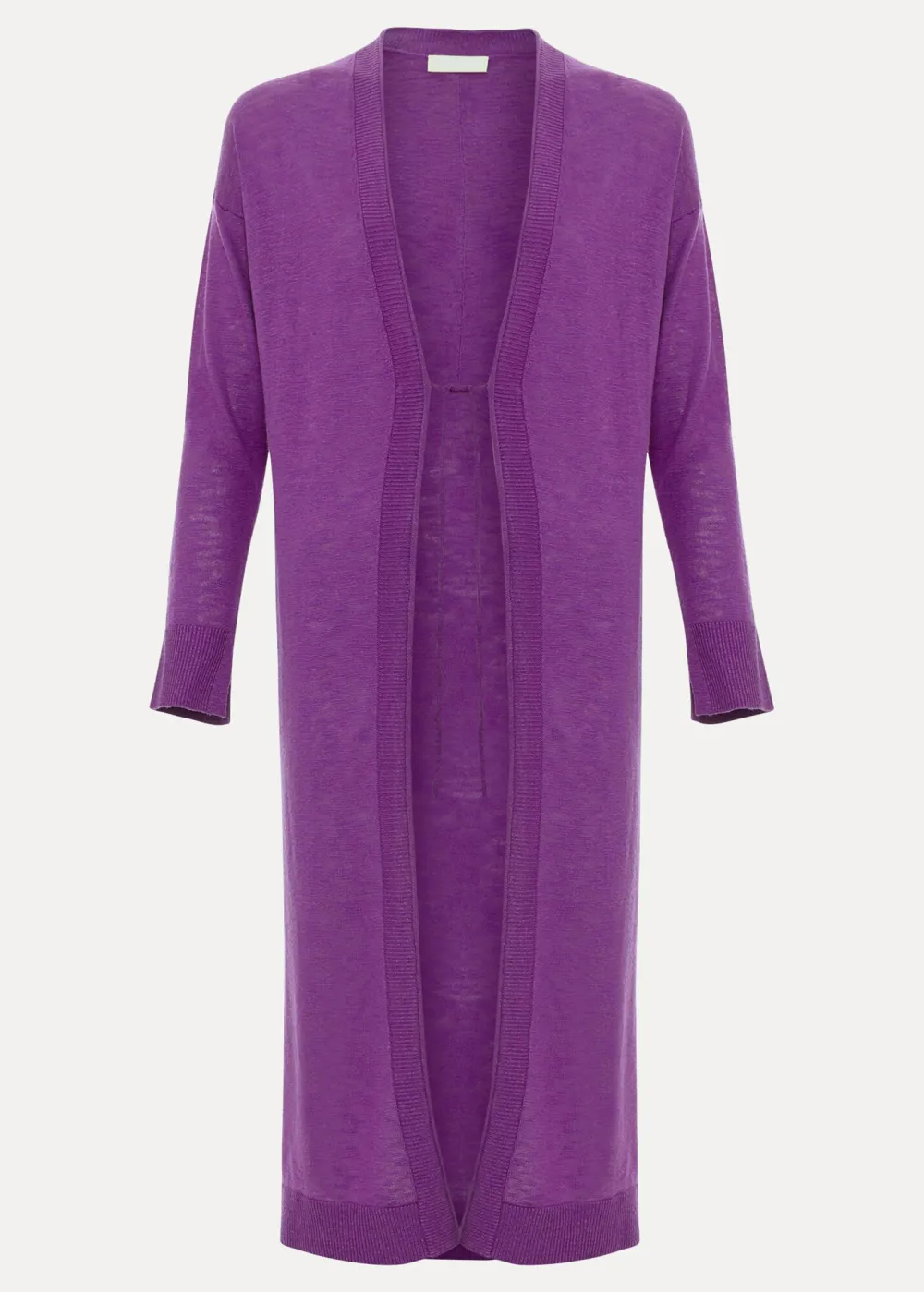 Elegant Plain Long Cardigan