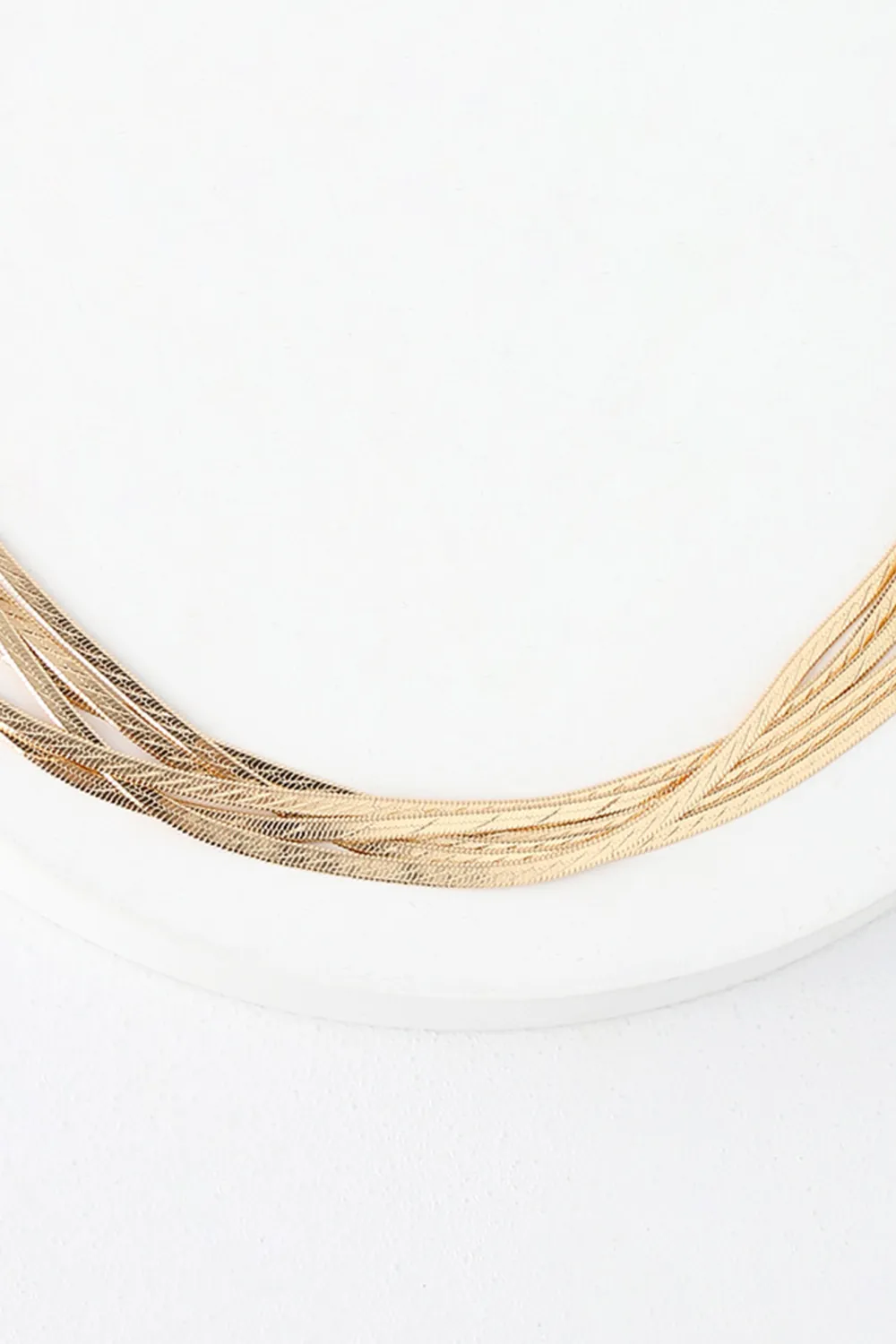 Creative Design Snake Pattern Gold Necklace