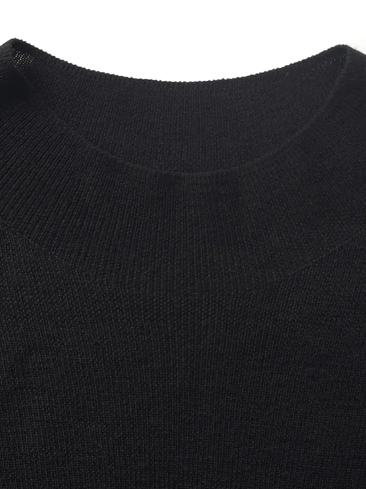 Pure Wool Mock Neck Women Sweater