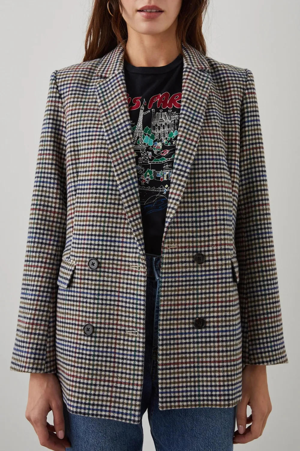 Coarse-Napped Pattern Business Casual Suit