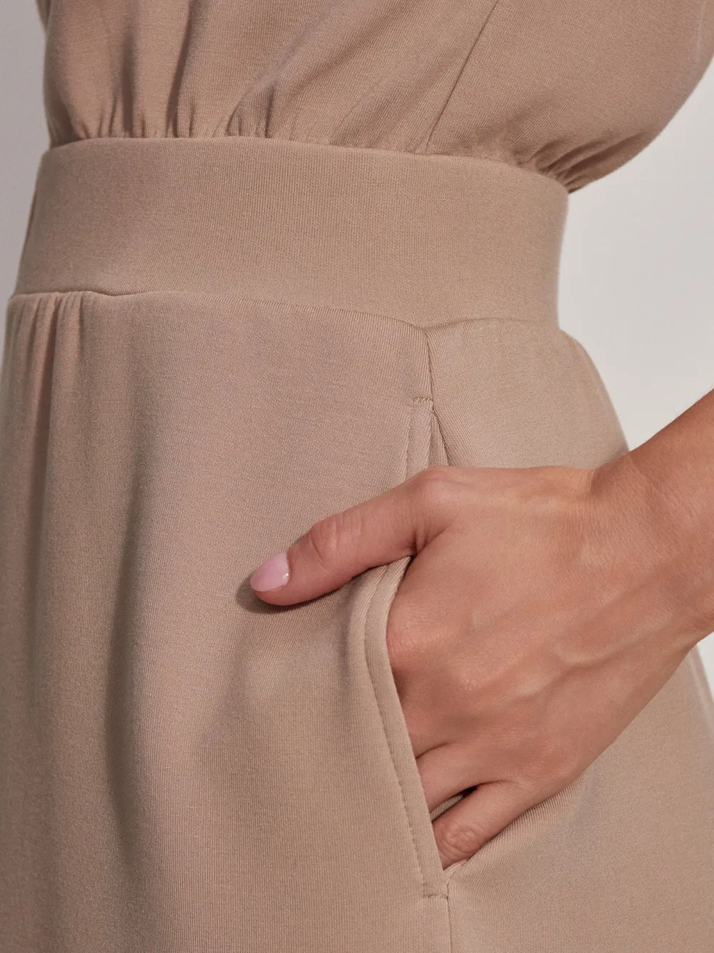Mid-Waist Zip-Through Dress