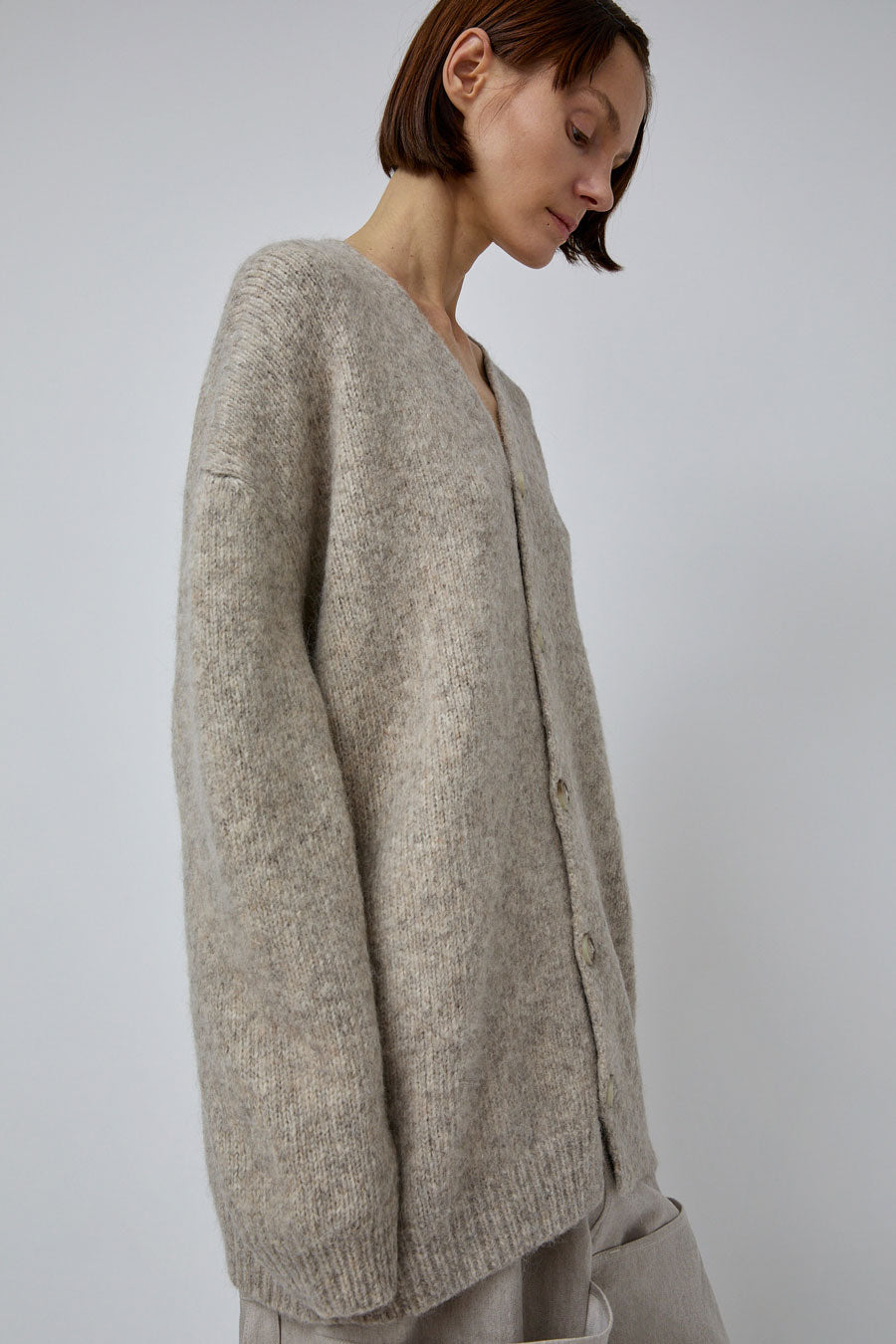 Lauren Manoogian Loft Cardigan in Pebble