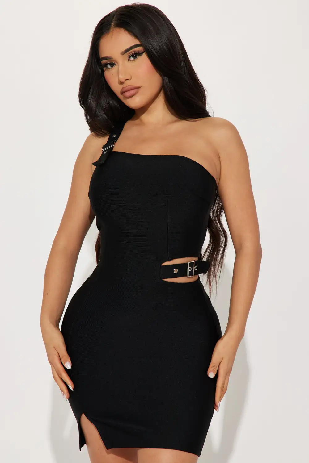 Blake Bandage Mini Dress - Black