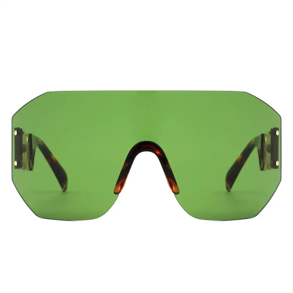Square Rimless Frame Sunglasses