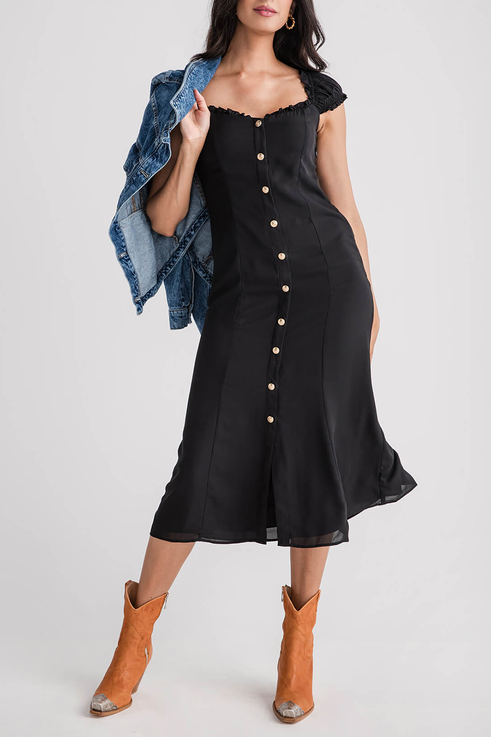 Olivaceous Shiloh Dress - black