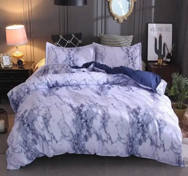 (Store Closing Sale) Marble Duvet Bedding Set