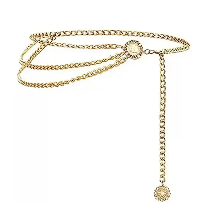 Vintage Style Coin Layered Chain