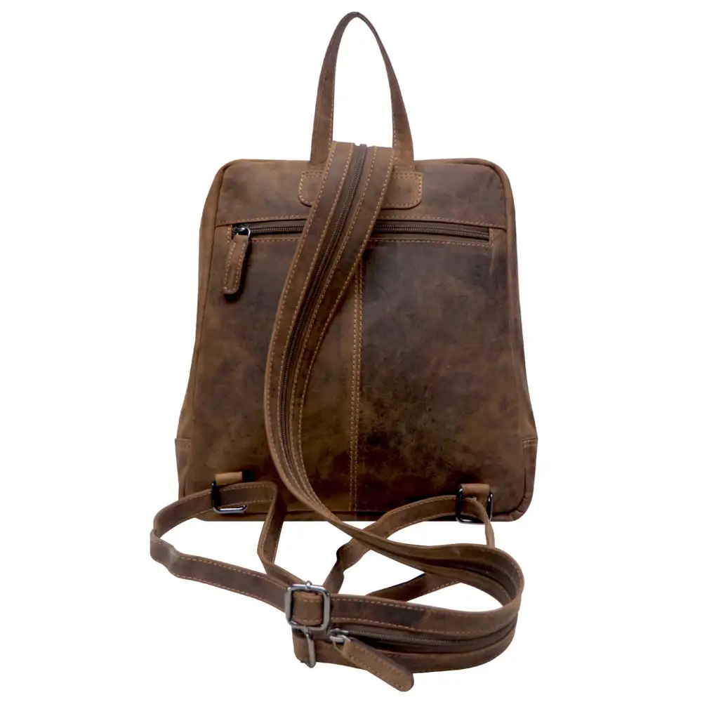 Small Vintage Leather Backpack