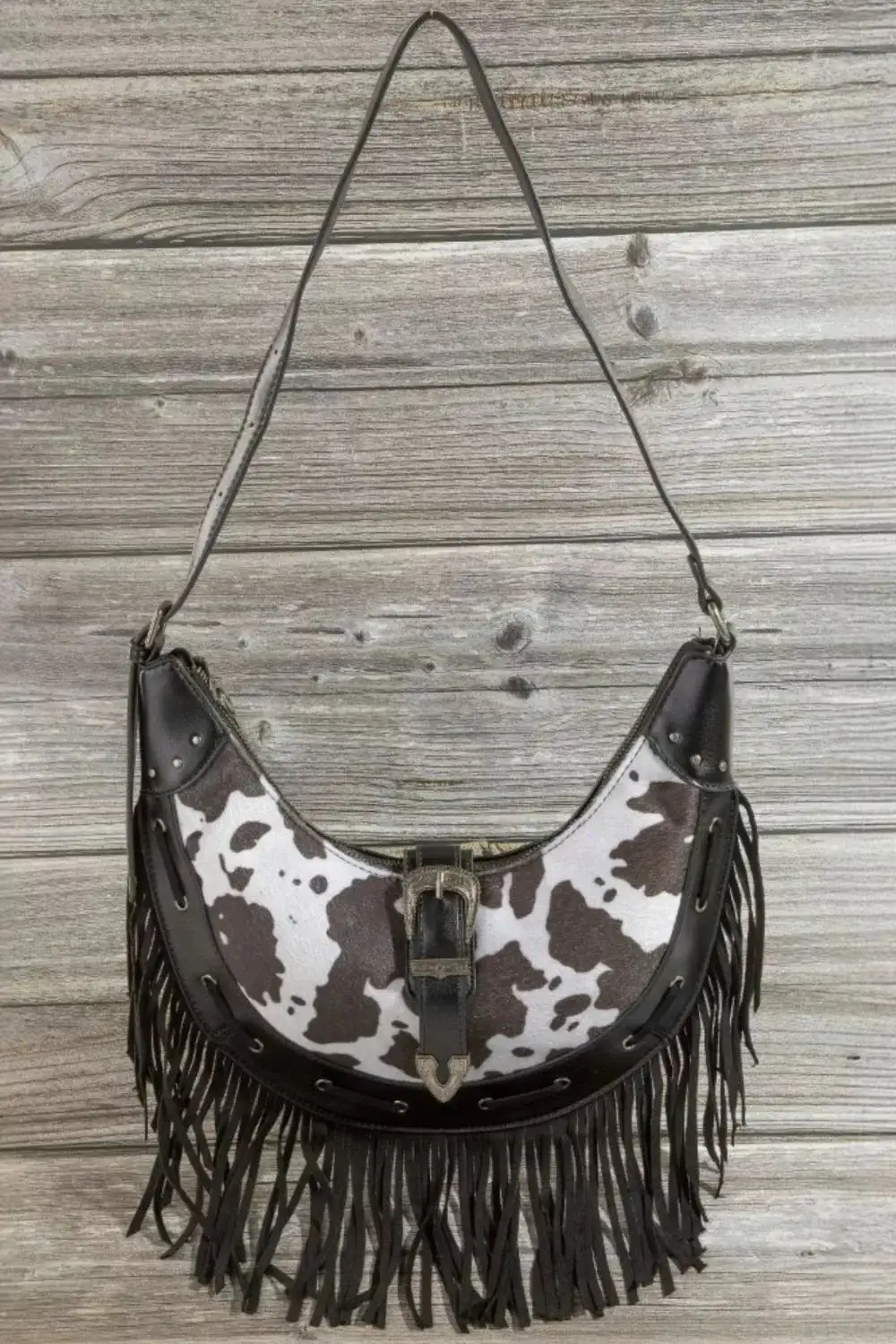 Cow Print Hobo Bag