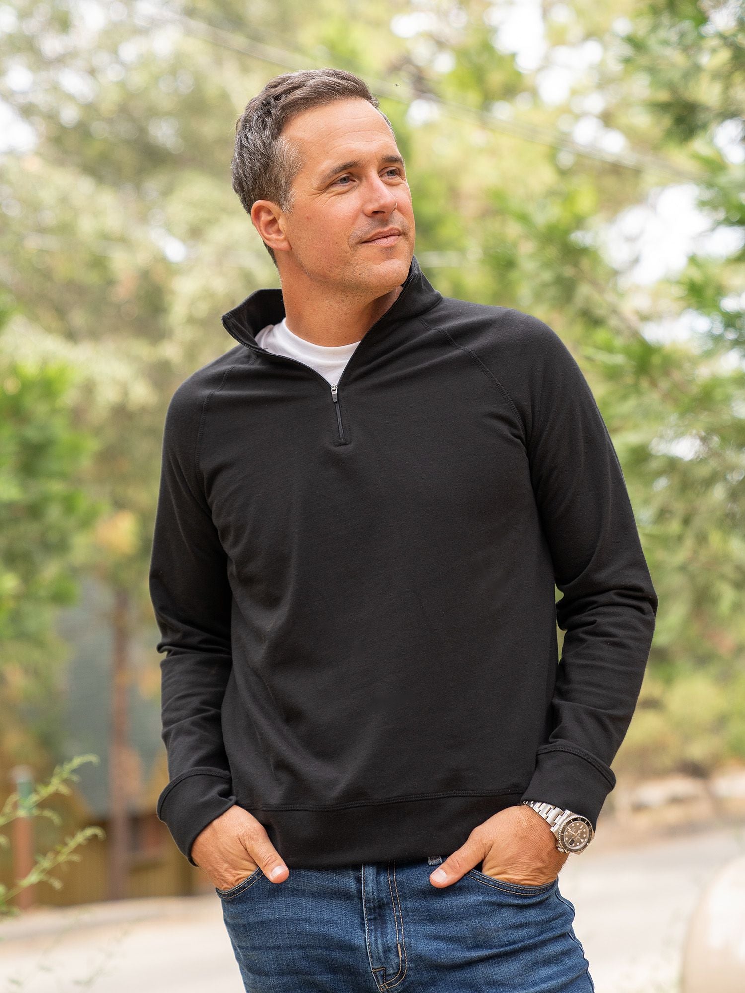 Black Quarter Zip