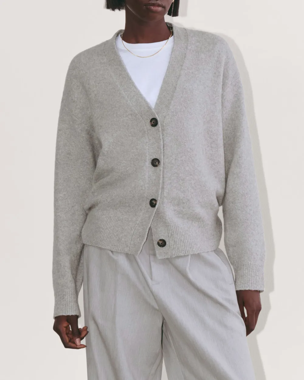 The Cocoon Cardigan In Plush Cotton