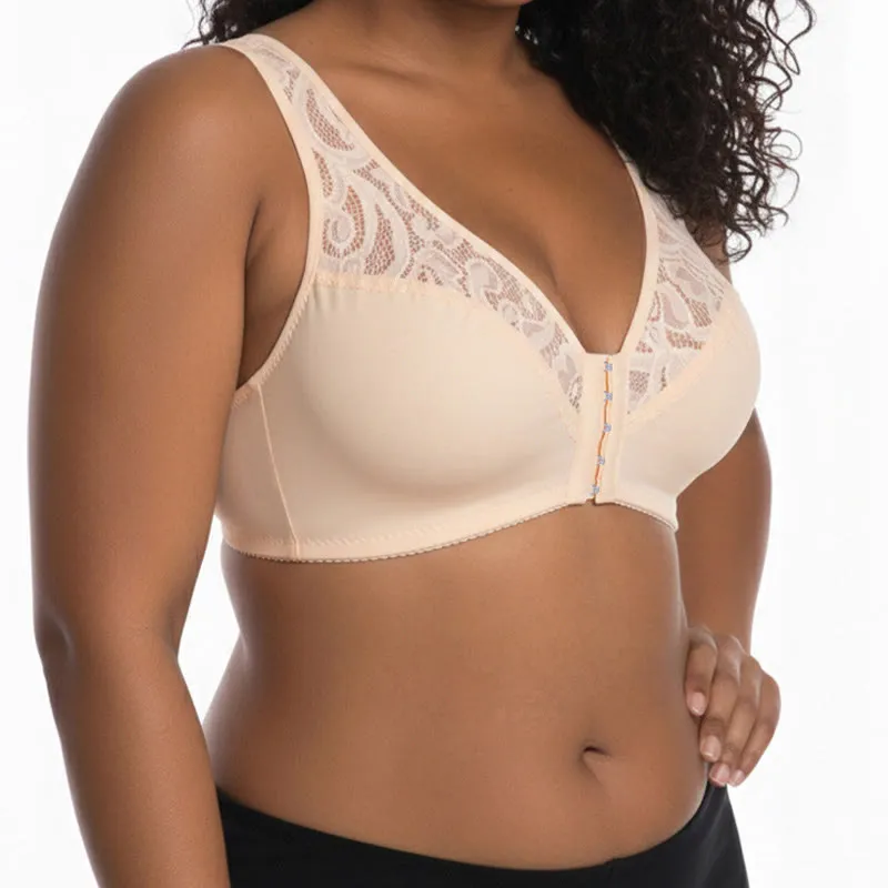 Lace Front Closure Wireless Bra
