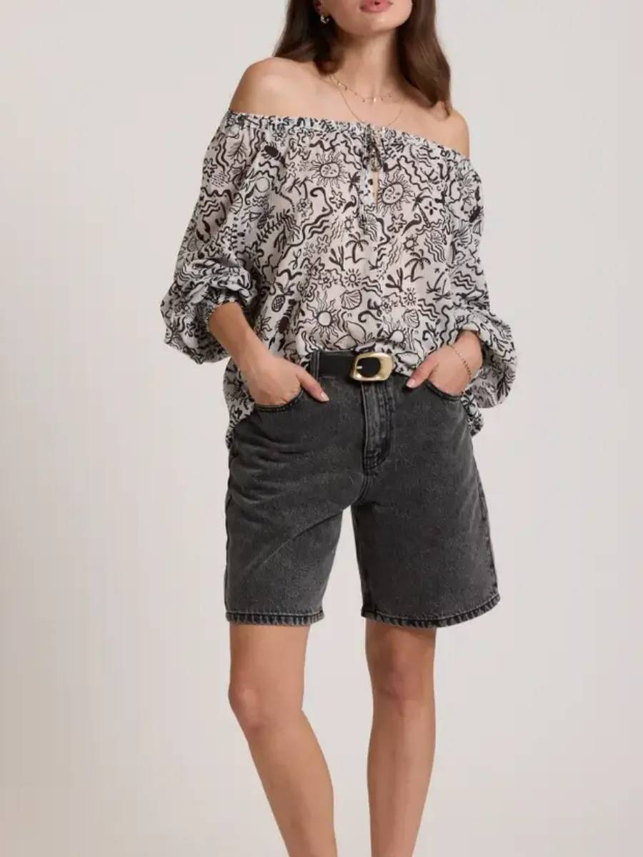 Daffodil Tie Front Blouse