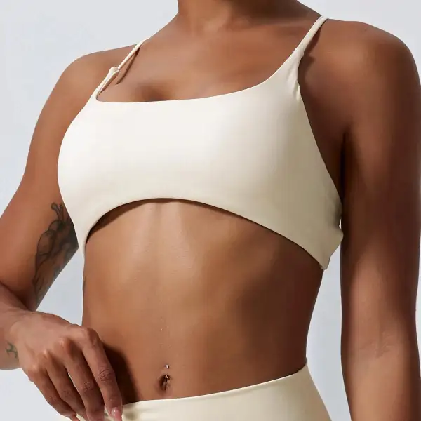 Sports Bra with Slim Straps