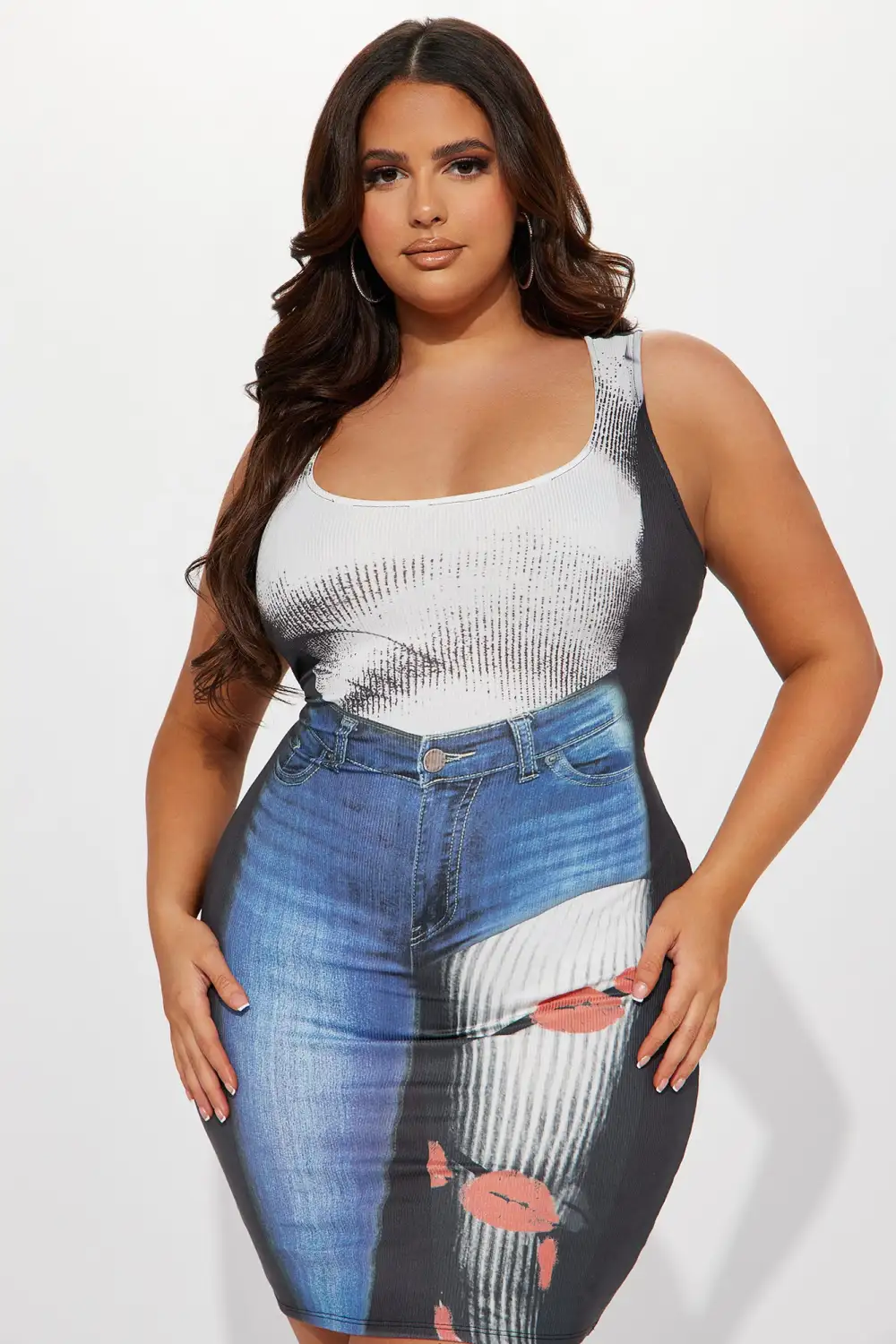 Amaia Mini Dress - Blue/combo