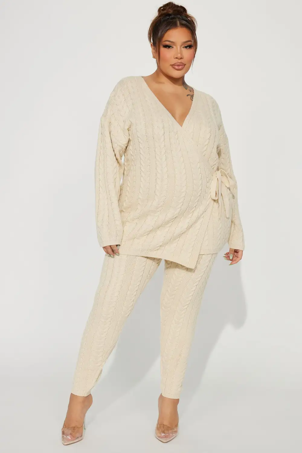 Keeley Sweater Pant Set - Cream