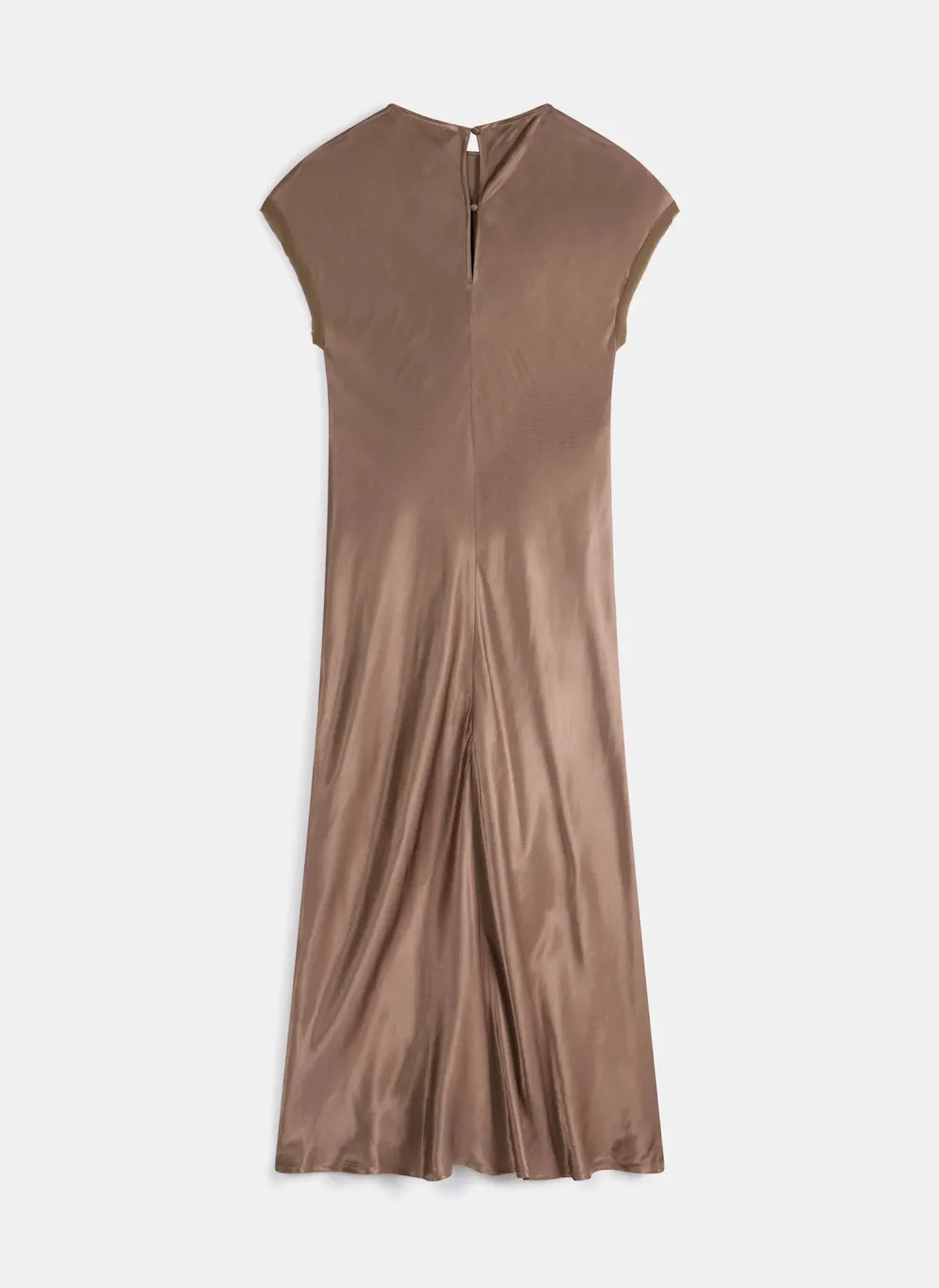Casual Style Satin Midi Dress