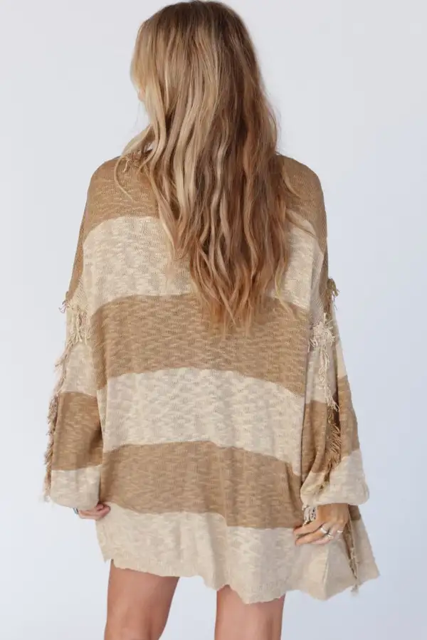 Striped Knit Cardigan
