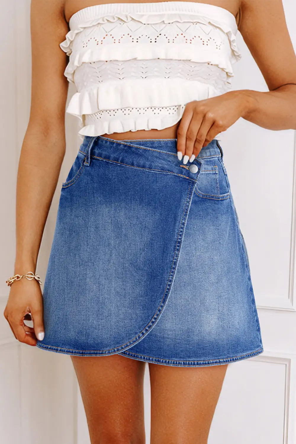 Wrap Mini Skirt