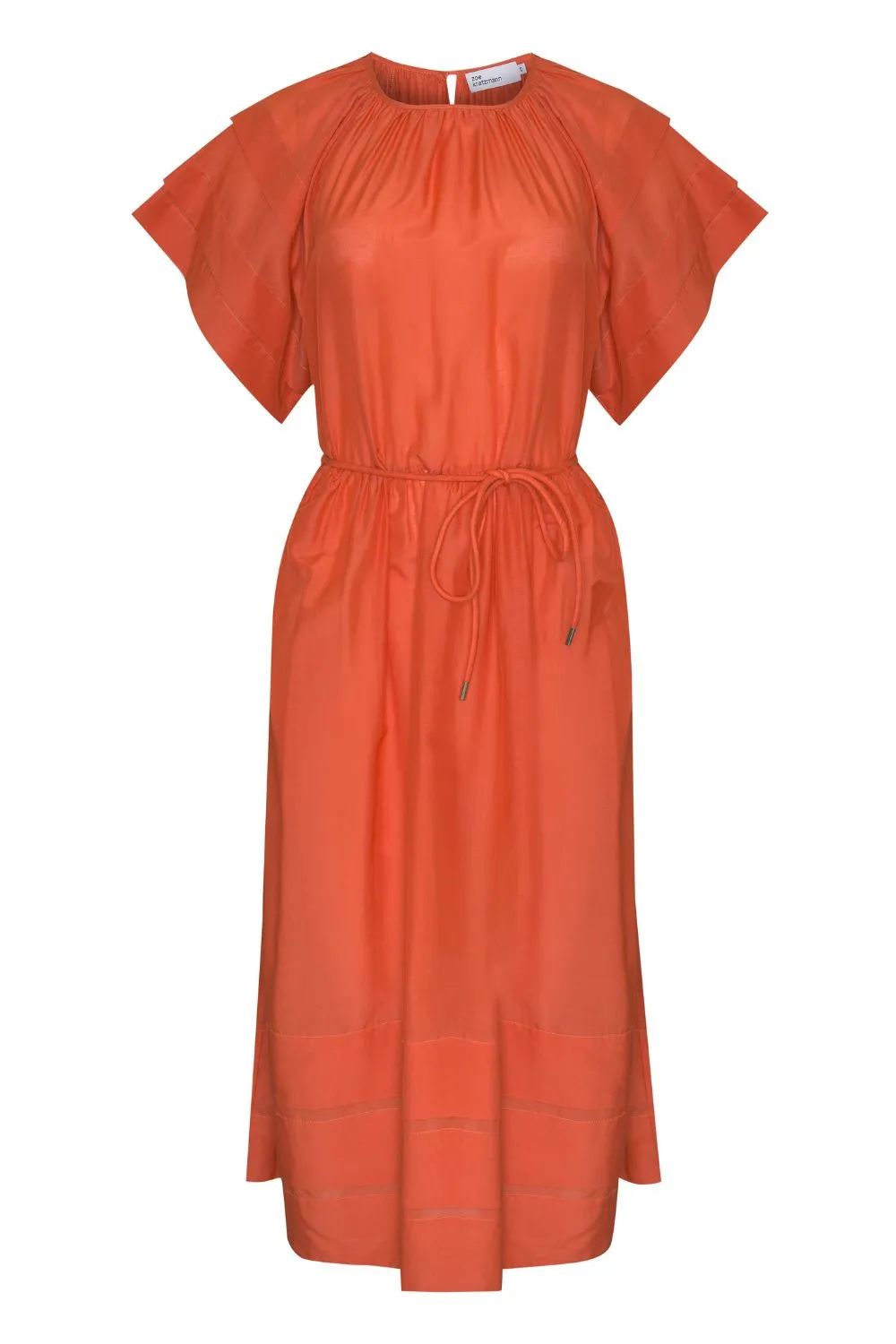 portray dress - tamarillo