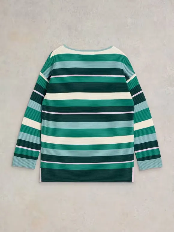 Crew Neck Striped Jumper