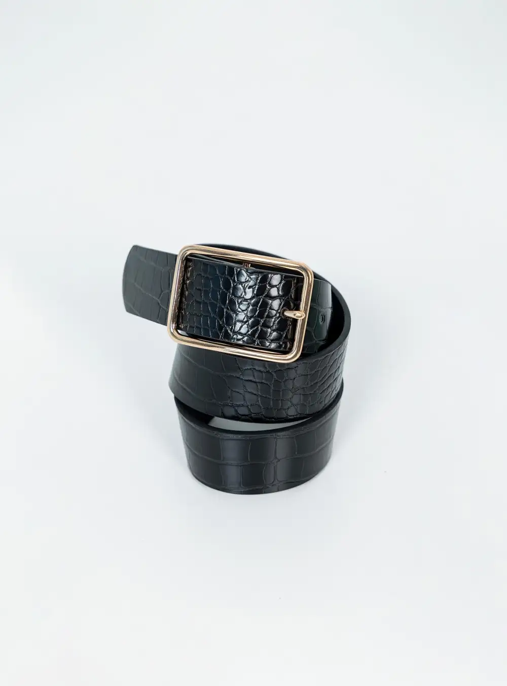 Buckle Faux Leather Smart Detail Belt